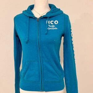 Hollister Embroidered Vintage Size Medium Women Zip Up Jacket